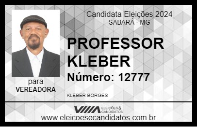 Candidato PROFESSOR KLEBER 2024 - SABARÁ - Eleições