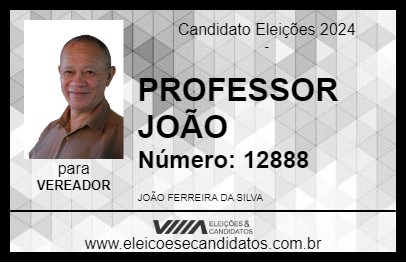 Candidato PROFESSOR JOÃO 2024 - SABARÁ - Eleições