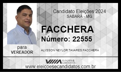 Candidato FACCHERA 2024 - SABARÁ - Eleições