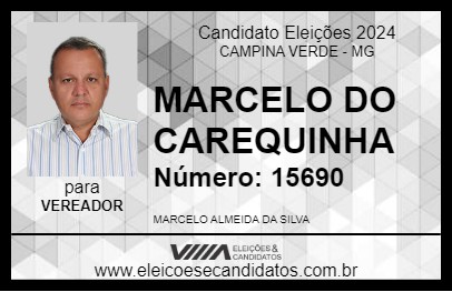 Candidato MARCELO DO CAREQUINHA 2024 - CAMPINA VERDE - Eleições