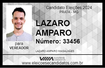 Candidato LAZARO AMPARO 2024 - PRATA - Eleições