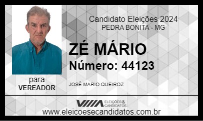 Candidato ZÉ MÁRIO 2024 - PEDRA BONITA - Eleições