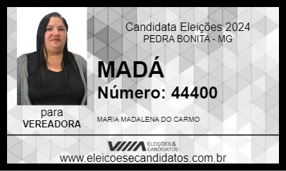 Candidato MADÁ 2024 - PEDRA BONITA - Eleições