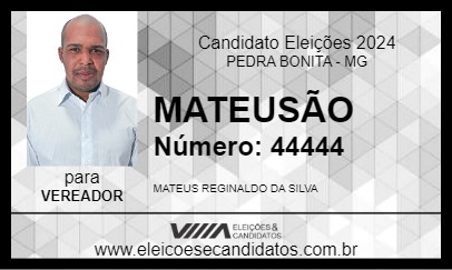 Candidato MATEUSÃO 2024 - PEDRA BONITA - Eleições