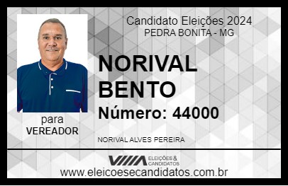 Candidato NORIVAL BENTO 2024 - PEDRA BONITA - Eleições