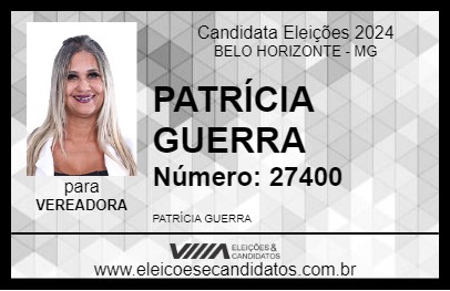 Candidato PATRÍCIA GUERRA 2024 - BELO HORIZONTE - Eleições