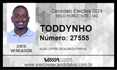 Candidato TODDYNHO 2024 - BELO HORIZONTE - Eleições