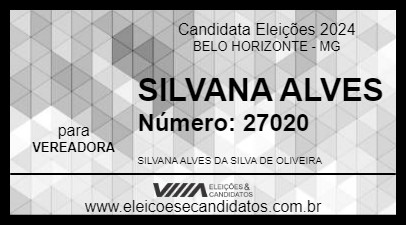 Candidato SILVANA ALVES 2024 - BELO HORIZONTE - Eleições