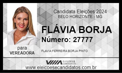 Candidato FLÁVIA BORJA 2024 - BELO HORIZONTE - Eleições