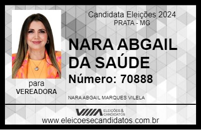 Candidato NARA ABGAIL DA SAÚDE 2024 - PRATA - Eleições