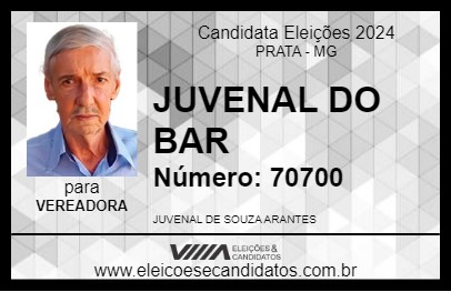 Candidato JUVENAL DO BAR 2024 - PRATA - Eleições