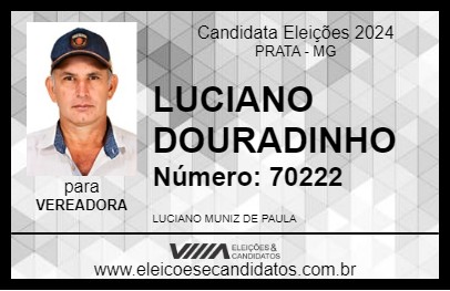 Candidato LUCIANO DOURADINHO 2024 - PRATA - Eleições