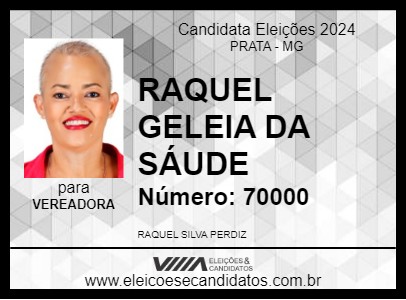 Candidato RAQUEL GELEIA DA SÁUDE 2024 - PRATA - Eleições