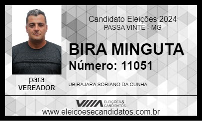 Candidato BIRA MINGUTA 2024 - PASSA VINTE - Eleições