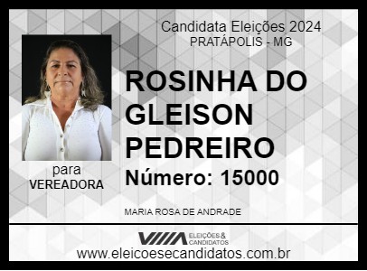 Candidato ROSINHA DO GLEISON PEDREIRO 2024 - PRATÁPOLIS - Eleições