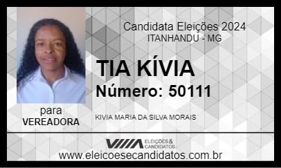 Candidato TIA KÍVIA 2024 - ITANHANDU - Eleições