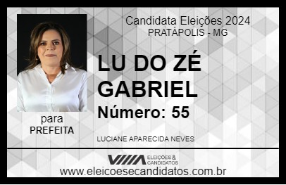 Candidato LU DO ZÉ GABRIEL 2024 - PRATÁPOLIS - Eleições