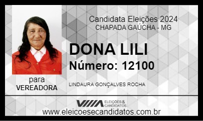 Candidato DONA LILI 2024 - CHAPADA GAÚCHA - Eleições