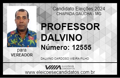 Candidato PROFESSOR DALVINO 2024 - CHAPADA GAÚCHA - Eleições