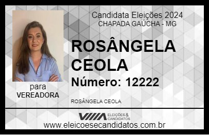 Candidato ROSÂNGELA CEOLA 2024 - CHAPADA GAÚCHA - Eleições