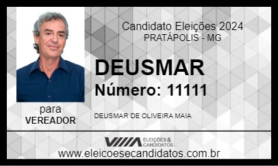 Candidato DEUSMAR 2024 - PRATÁPOLIS - Eleições