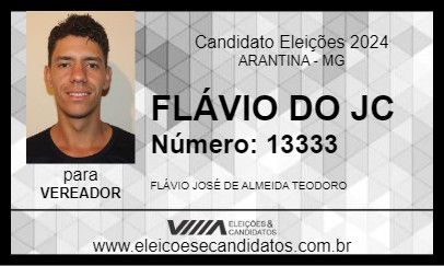 Candidato FLÁVIO DO JC 2024 - ARANTINA - Eleições