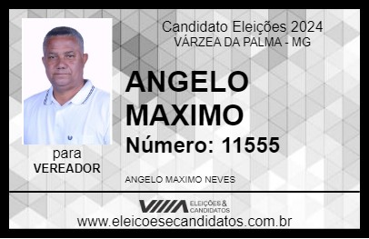 Candidato ANGELO MAXIMO 2024 - VÁRZEA DA PALMA - Eleições