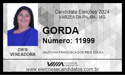 Candidato GORDA 2024 - VÁRZEA DA PALMA - Eleições