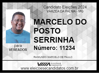 Candidato MARCELO DO POSTO SERRINHA 2024 - VÁRZEA DA PALMA - Eleições