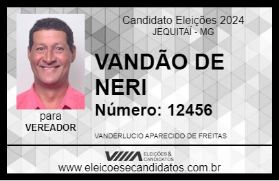 Candidato VANDÃO DE NERI 2024 - JEQUITAÍ - Eleições