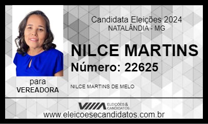 Candidato NILCE MARTINS 2024 - NATALÂNDIA - Eleições