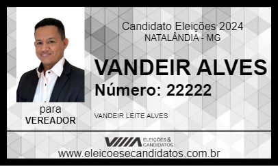 Candidato VANDEIR ALVES 2024 - NATALÂNDIA - Eleições