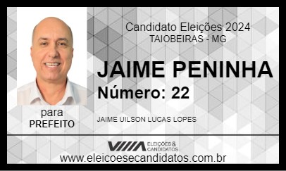 Candidato JAIME PENINHA 2024 - TAIOBEIRAS - Eleições