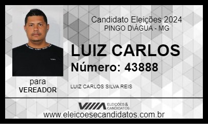 Candidato LUIZ CARLOS 2024 - PINGO D\ÁGUA - Eleições