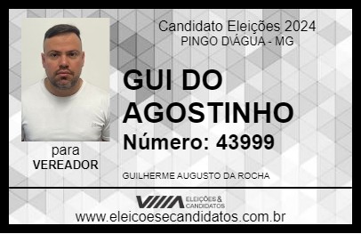 Candidato GUI DO AGOSTINHO 2024 - PINGO D\ÁGUA - Eleições