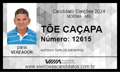 Candidato TÕE CAÇAPA 2024 - MOEMA - Eleições