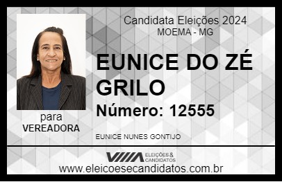 Candidato EUNICE DO ZÉ GRILO 2024 - MOEMA - Eleições