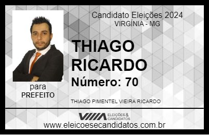 Candidato THIAGO RICARDO 2024 - VIRGÍNIA - Eleições