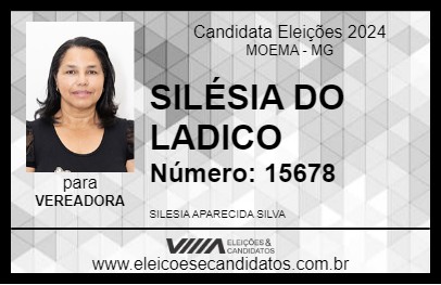 Candidato SILÉSIA DO LADICO 2024 - MOEMA - Eleições