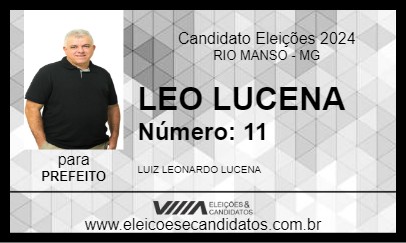 Candidato LEO LUCENA 2024 - RIO MANSO - Eleições