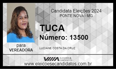 Candidato TUCA 2024 - PONTE NOVA - Eleições