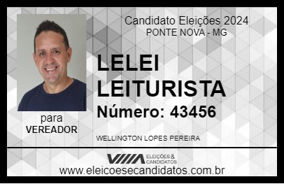 Candidato LELEI LEITURISTA 2024 - PONTE NOVA - Eleições