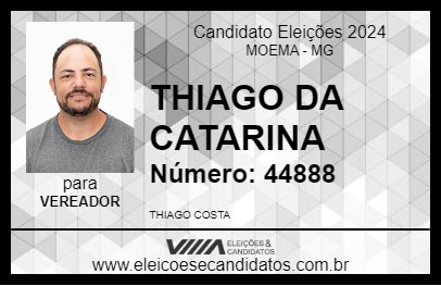 Candidato THIAGO DA CATARINA 2024 - MOEMA - Eleições