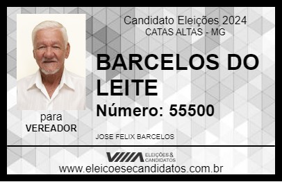 Candidato BARCELOS DO LEITE 2024 - CATAS ALTAS - Eleições