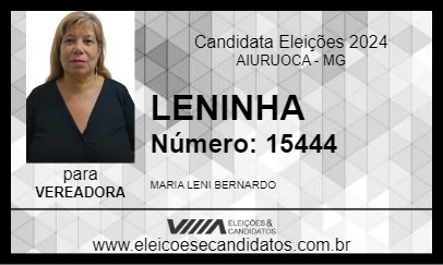 Candidato LENINHA 2024 - AIURUOCA - Eleições