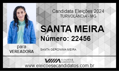 Candidato SANTA MEIRA 2024 - TURVOLÂNDIA - Eleições