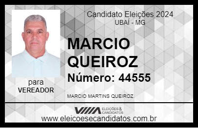 Candidato MARCIO QUEIROZ 2024 - UBAÍ - Eleições