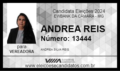 Candidato ANDREA REIS 2024 - EWBANK DA CÂMARA - Eleições