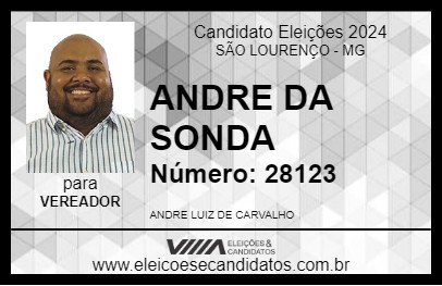 Candidato ANDRE DA SONDA 2024 - SÃO LOURENÇO - Eleições