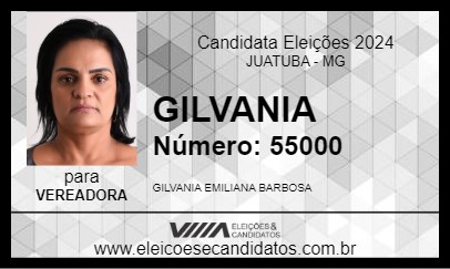 Candidato GILVANIA 2024 - JUATUBA - Eleições